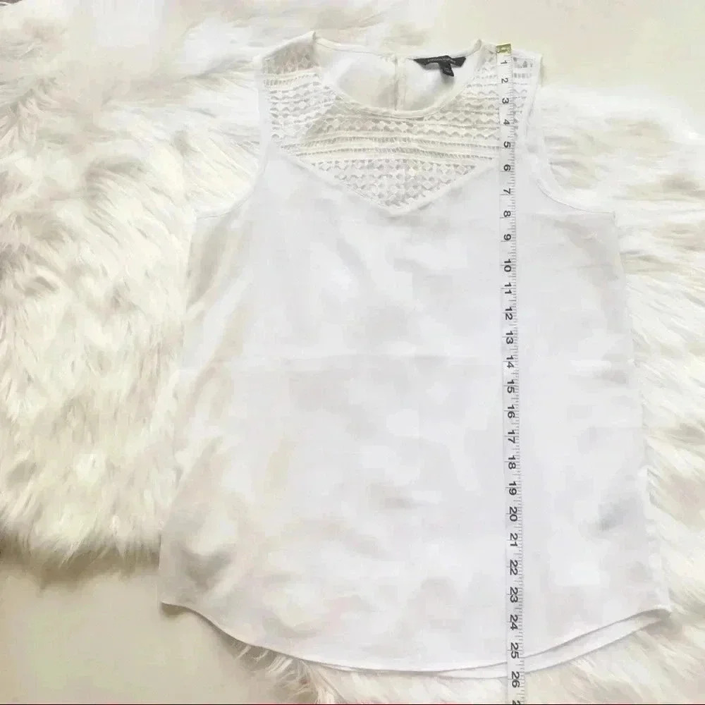Banana Republic White Sleeveless Tank - Picture 4 of 6